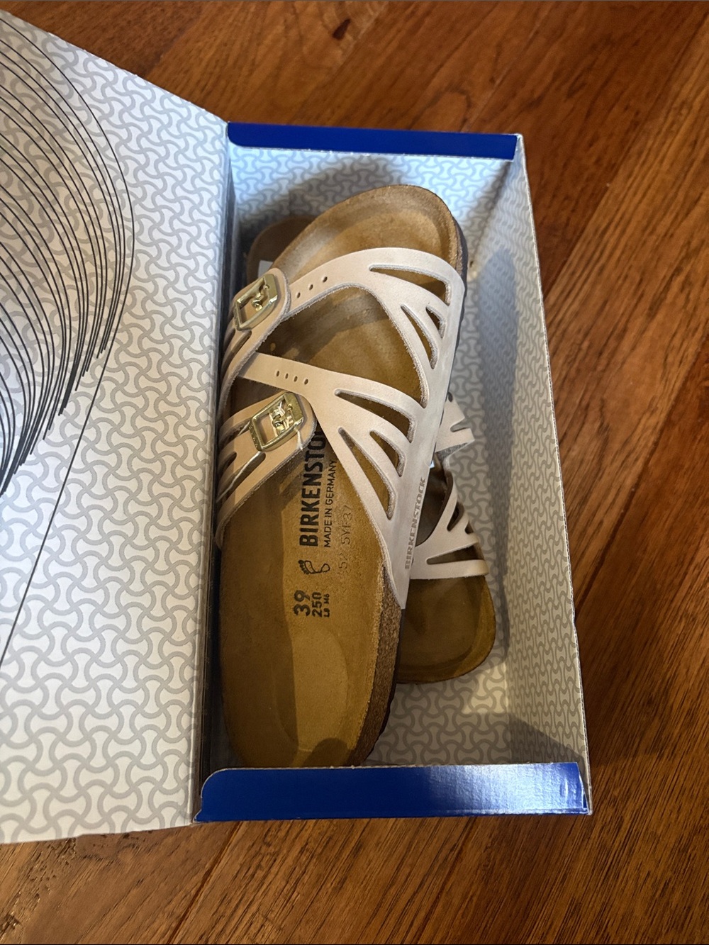Birkenstock Women’s Cream Cutout Dual-Buckle Sandals